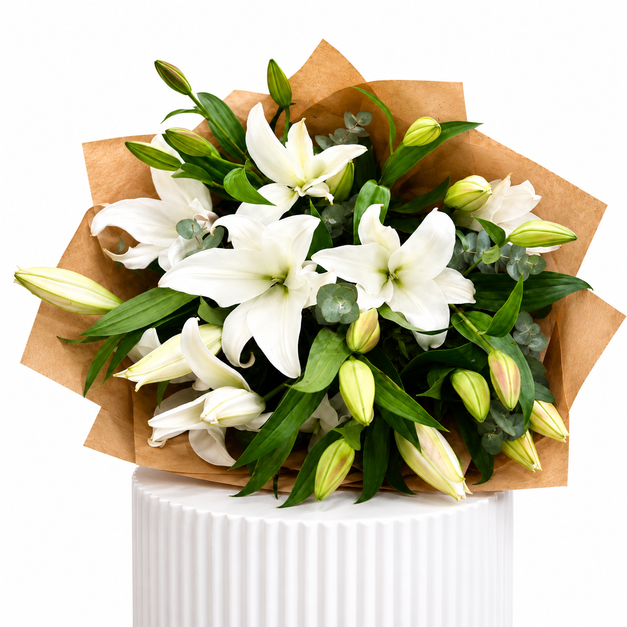 White Stargazer Bouquet