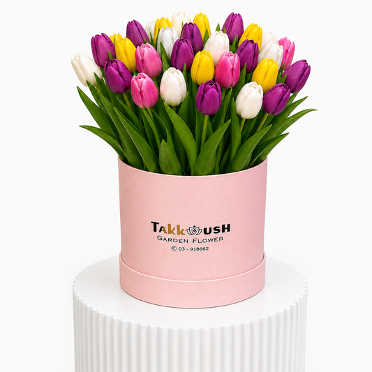 The Royal Pastel Tulips Box